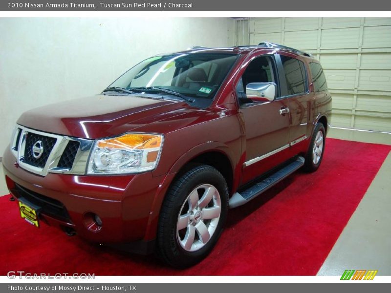 Tuscan Sun Red Pearl / Charcoal 2010 Nissan Armada Titanium