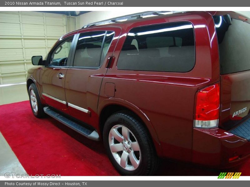 Tuscan Sun Red Pearl / Charcoal 2010 Nissan Armada Titanium