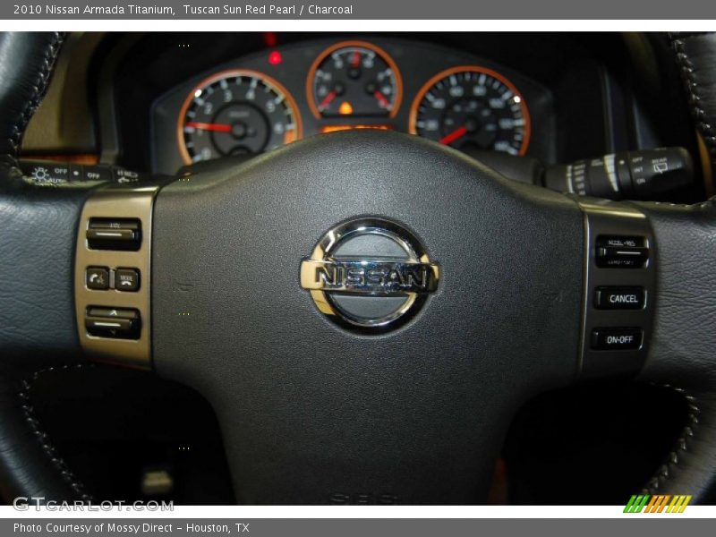 Tuscan Sun Red Pearl / Charcoal 2010 Nissan Armada Titanium