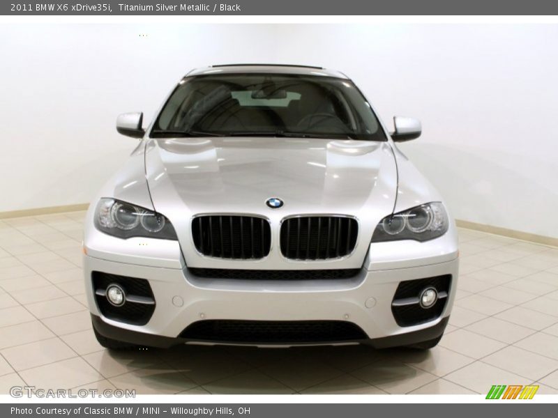 Titanium Silver Metallic / Black 2011 BMW X6 xDrive35i