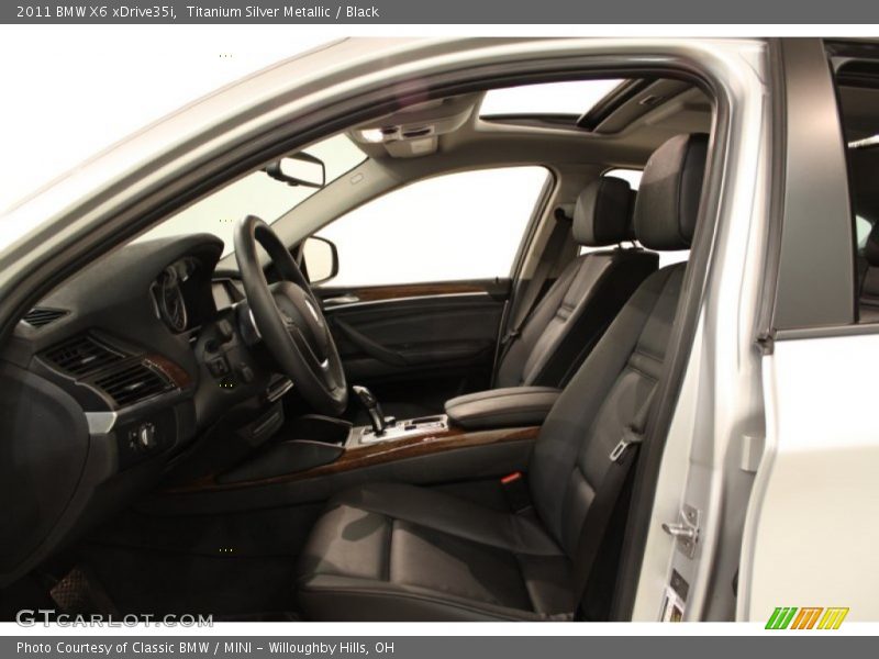 Titanium Silver Metallic / Black 2011 BMW X6 xDrive35i