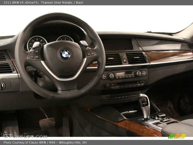 Titanium Silver Metallic / Black 2011 BMW X6 xDrive35i