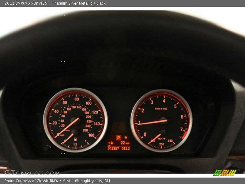 Titanium Silver Metallic / Black 2011 BMW X6 xDrive35i