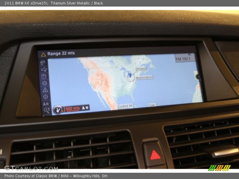 Titanium Silver Metallic / Black 2011 BMW X6 xDrive35i