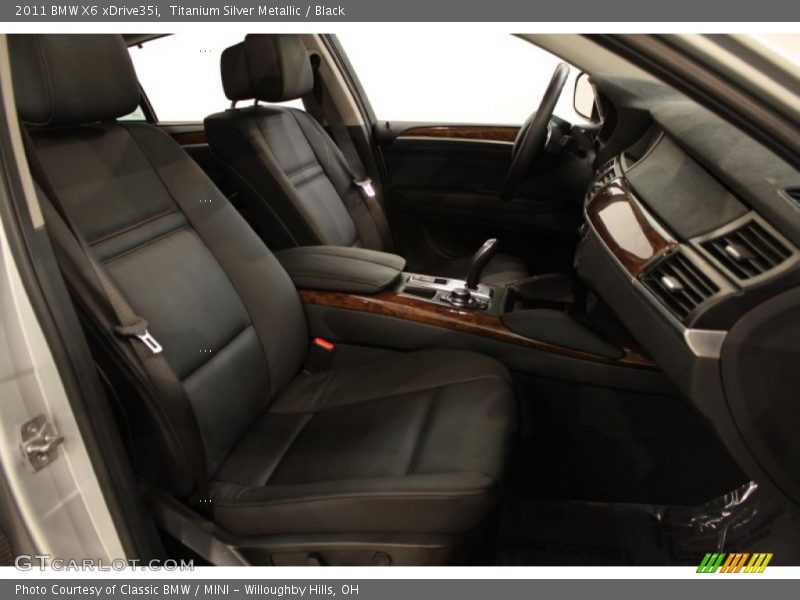 Titanium Silver Metallic / Black 2011 BMW X6 xDrive35i