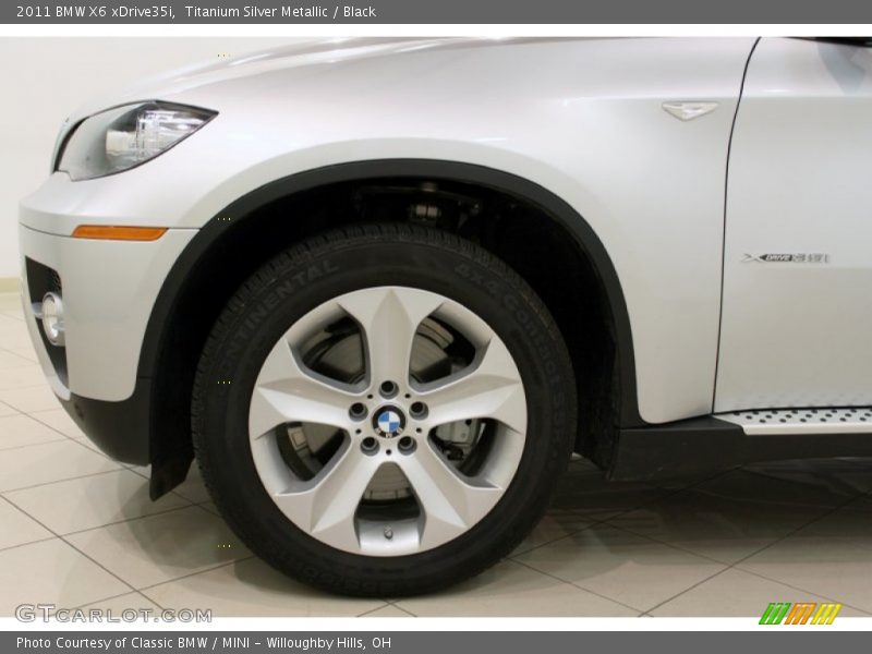 Titanium Silver Metallic / Black 2011 BMW X6 xDrive35i