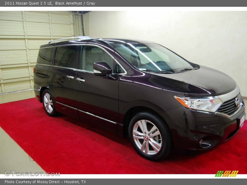 Black Amethyst / Gray 2011 Nissan Quest 3.5 LE