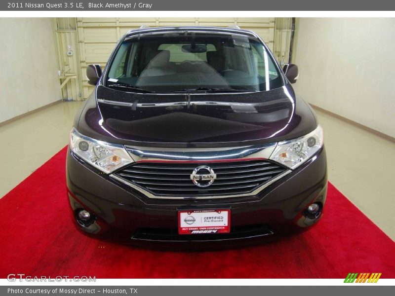 Black Amethyst / Gray 2011 Nissan Quest 3.5 LE