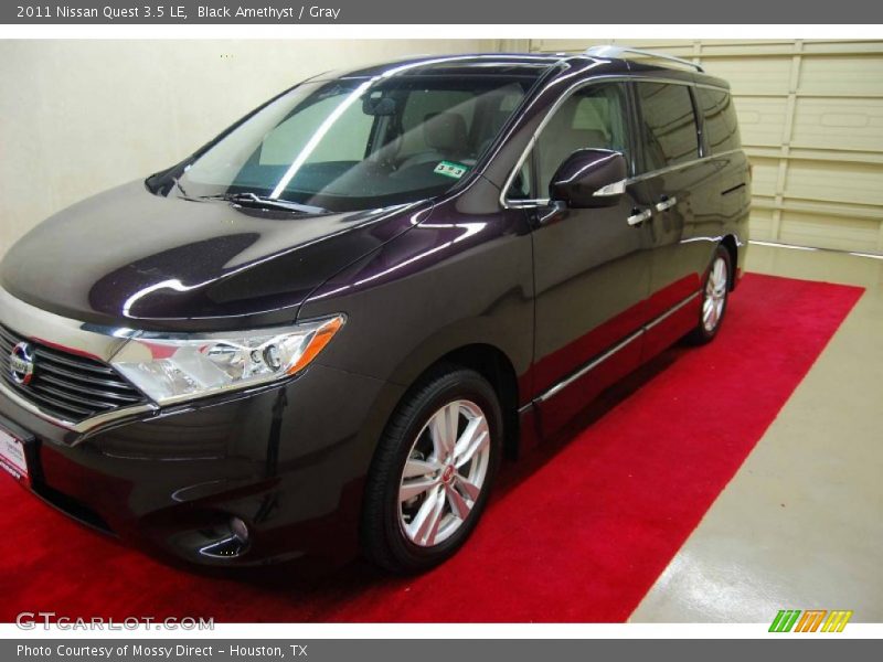 Black Amethyst / Gray 2011 Nissan Quest 3.5 LE