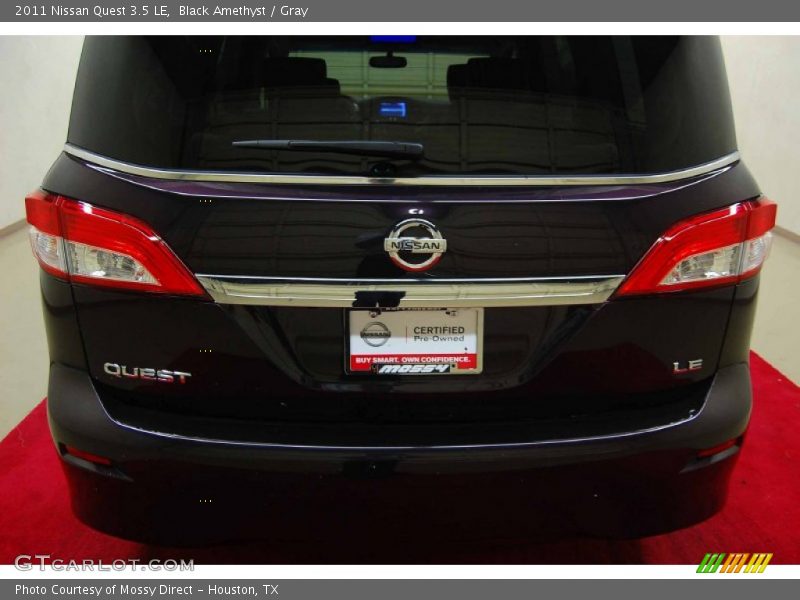 Black Amethyst / Gray 2011 Nissan Quest 3.5 LE