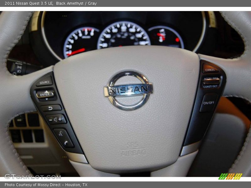 Black Amethyst / Gray 2011 Nissan Quest 3.5 LE