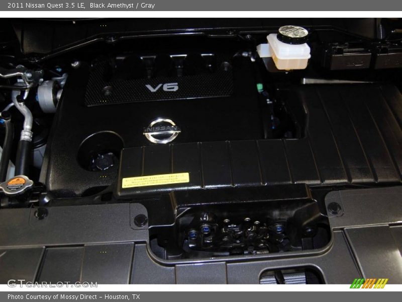 Black Amethyst / Gray 2011 Nissan Quest 3.5 LE