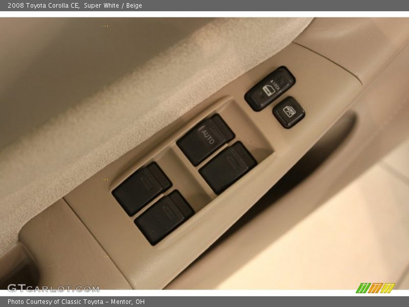 Super White / Beige 2008 Toyota Corolla CE