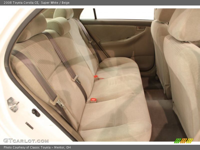 Super White / Beige 2008 Toyota Corolla CE