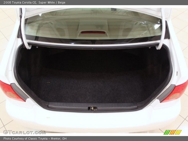 Super White / Beige 2008 Toyota Corolla CE