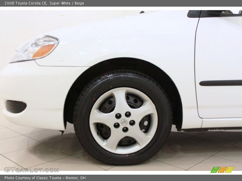 Super White / Beige 2008 Toyota Corolla CE