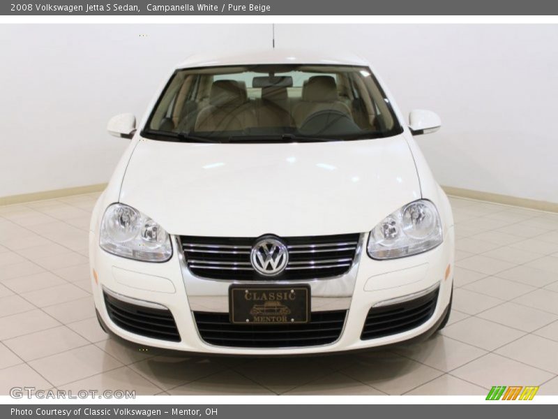 Campanella White / Pure Beige 2008 Volkswagen Jetta S Sedan