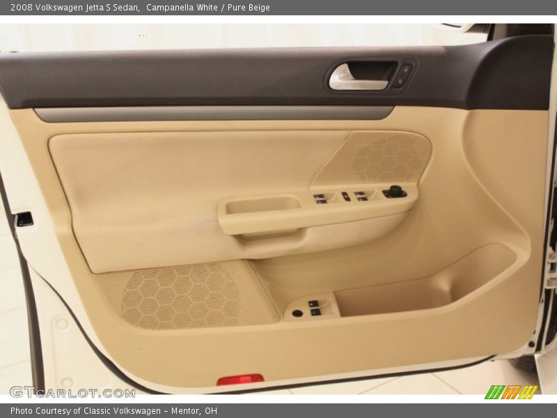 Campanella White / Pure Beige 2008 Volkswagen Jetta S Sedan