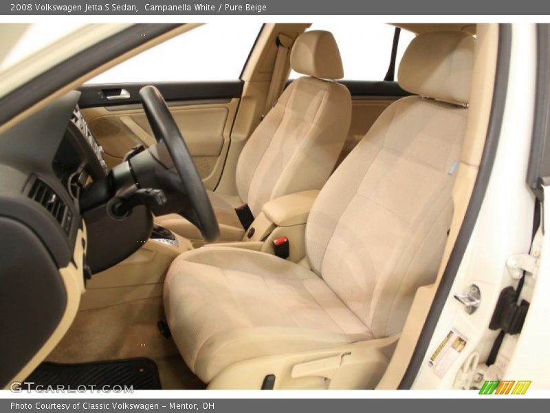 Campanella White / Pure Beige 2008 Volkswagen Jetta S Sedan