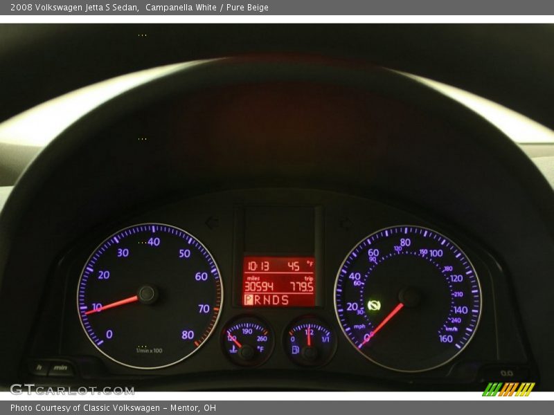 Campanella White / Pure Beige 2008 Volkswagen Jetta S Sedan
