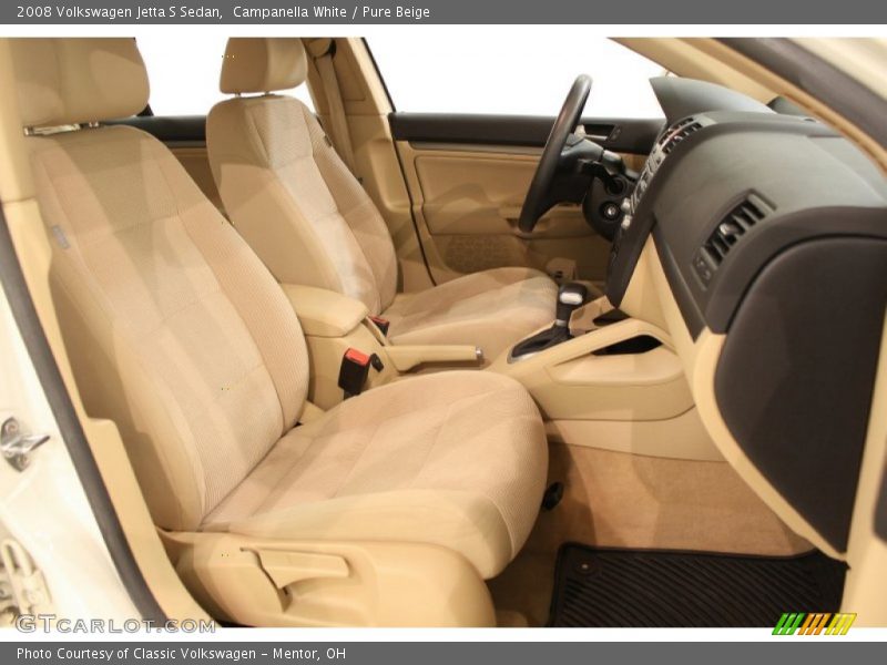 Campanella White / Pure Beige 2008 Volkswagen Jetta S Sedan