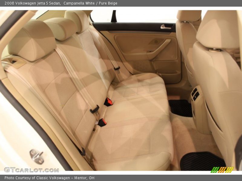 Campanella White / Pure Beige 2008 Volkswagen Jetta S Sedan