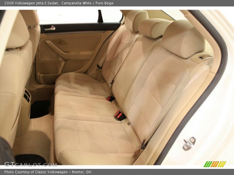 Campanella White / Pure Beige 2008 Volkswagen Jetta S Sedan