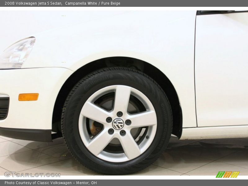 Campanella White / Pure Beige 2008 Volkswagen Jetta S Sedan