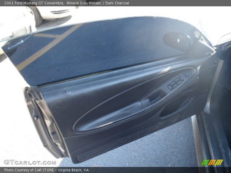 Mineral Grey Metallic / Dark Charcoal 2001 Ford Mustang GT Convertible