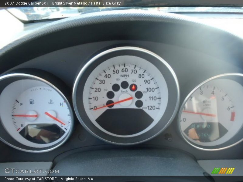 Bright Silver Metallic / Pastel Slate Gray 2007 Dodge Caliber SXT