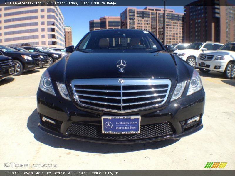 Black / Natural Beige 2010 Mercedes-Benz E 350 4Matic Sedan