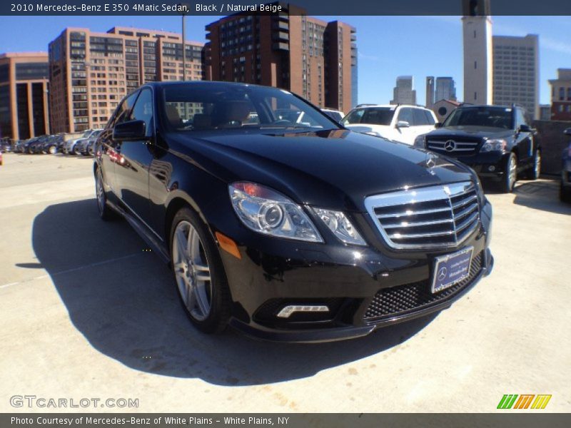 Black / Natural Beige 2010 Mercedes-Benz E 350 4Matic Sedan