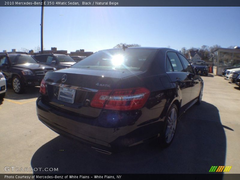 Black / Natural Beige 2010 Mercedes-Benz E 350 4Matic Sedan