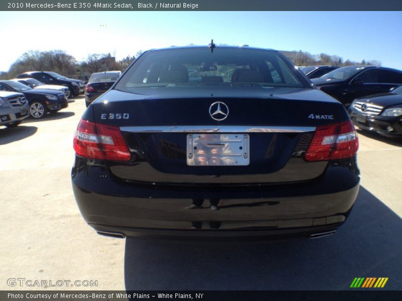 Black / Natural Beige 2010 Mercedes-Benz E 350 4Matic Sedan