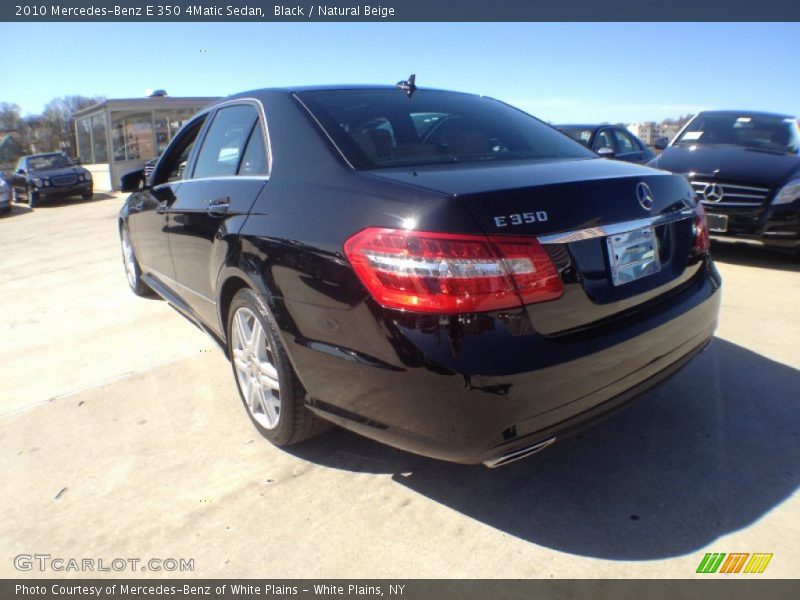 Black / Natural Beige 2010 Mercedes-Benz E 350 4Matic Sedan
