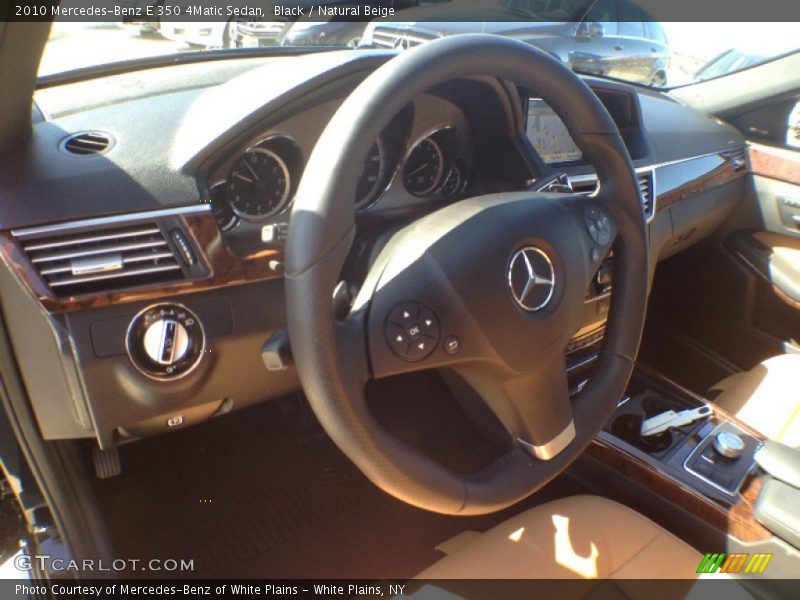 Black / Natural Beige 2010 Mercedes-Benz E 350 4Matic Sedan
