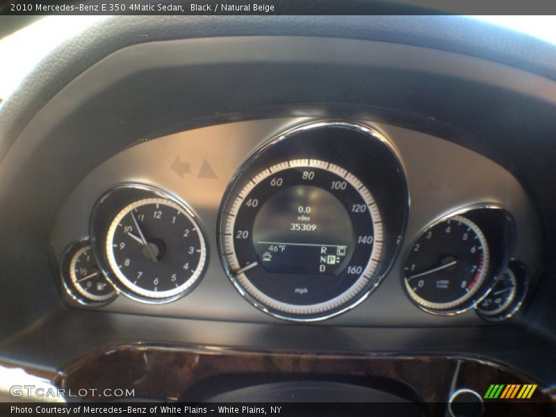 Black / Natural Beige 2010 Mercedes-Benz E 350 4Matic Sedan