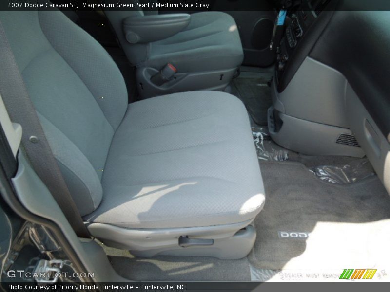 Magnesium Green Pearl / Medium Slate Gray 2007 Dodge Caravan SE
