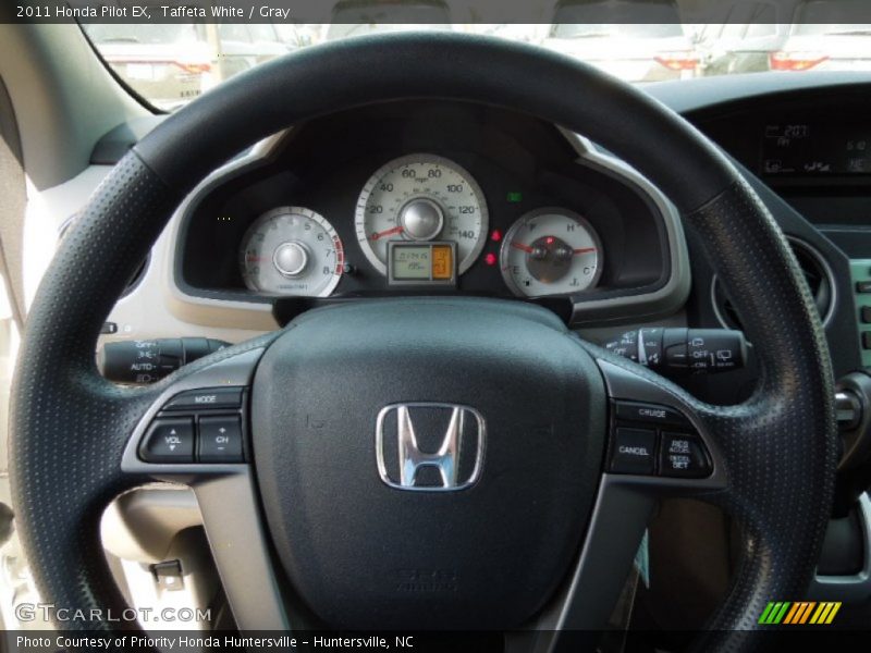 Taffeta White / Gray 2011 Honda Pilot EX