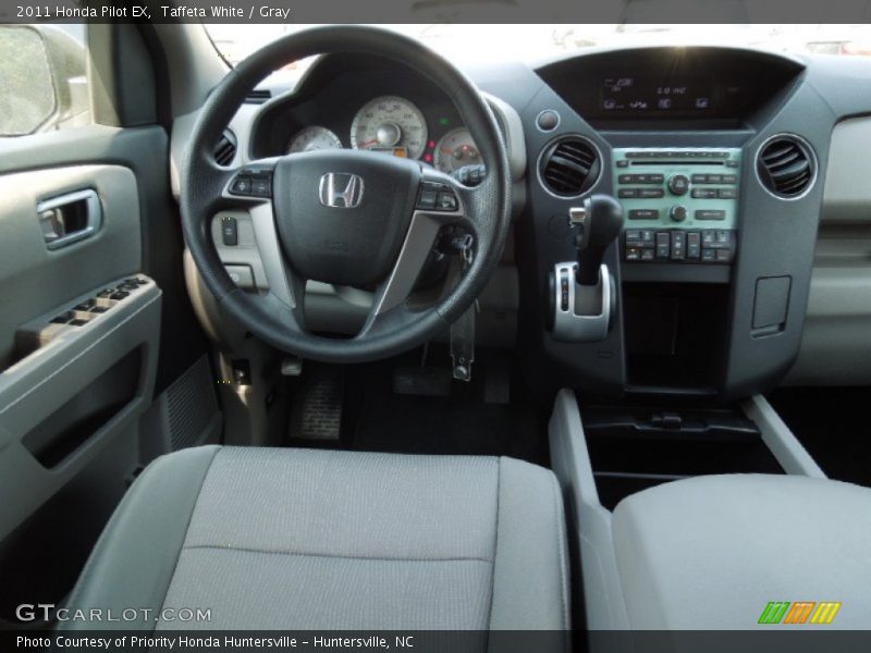 Taffeta White / Gray 2011 Honda Pilot EX