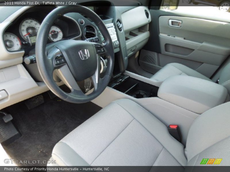Taffeta White / Gray 2011 Honda Pilot EX