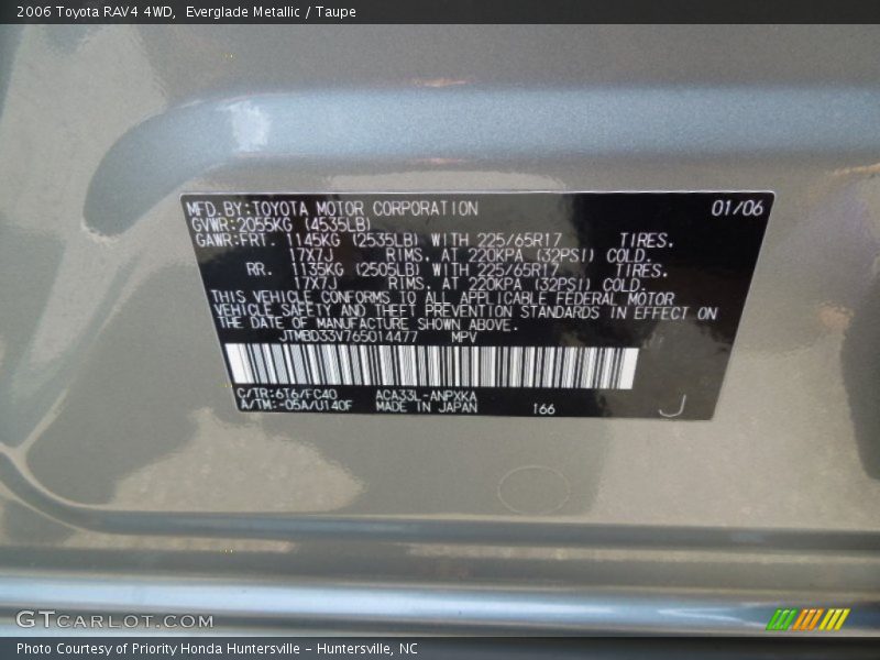 Everglade Metallic / Taupe 2006 Toyota RAV4 4WD
