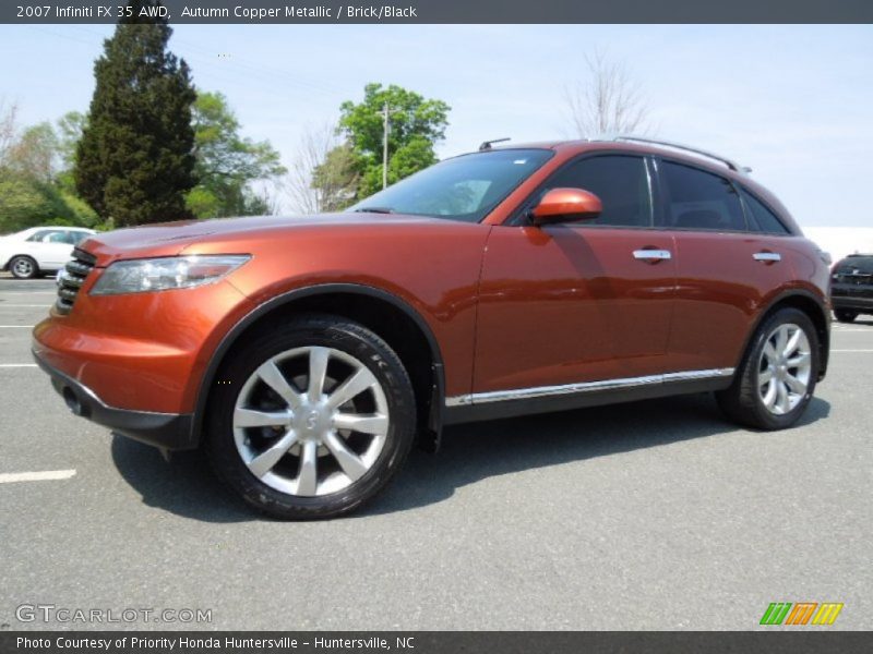 Autumn Copper Metallic / Brick/Black 2007 Infiniti FX 35 AWD