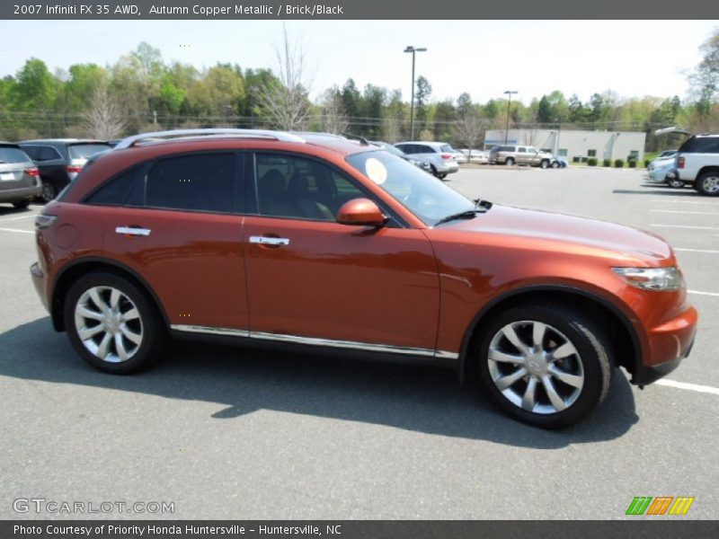 Autumn Copper Metallic / Brick/Black 2007 Infiniti FX 35 AWD