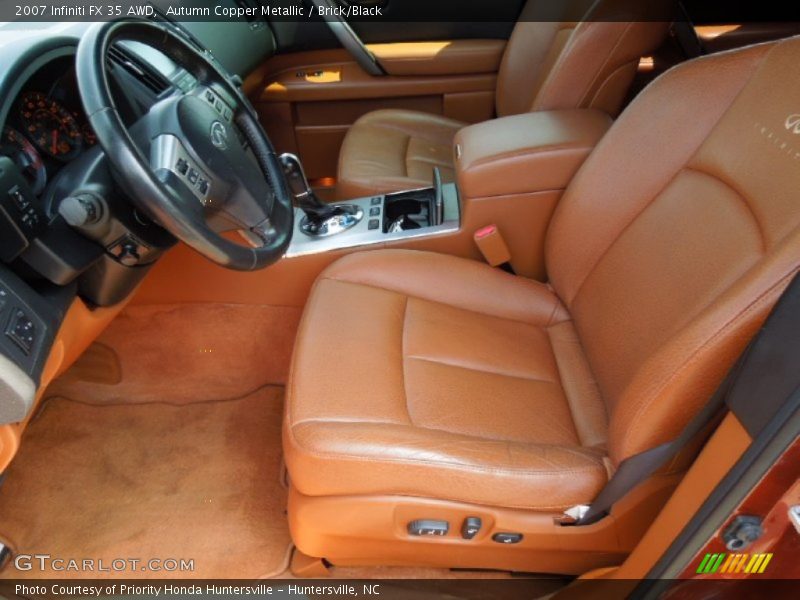 Autumn Copper Metallic / Brick/Black 2007 Infiniti FX 35 AWD