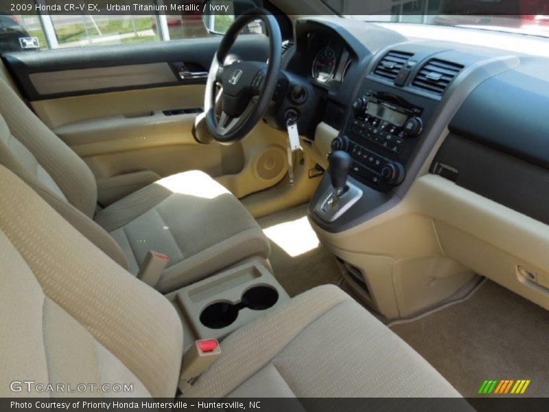 Urban Titanium Metallic / Ivory 2009 Honda CR-V EX
