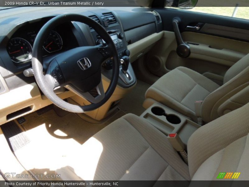 Urban Titanium Metallic / Ivory 2009 Honda CR-V EX