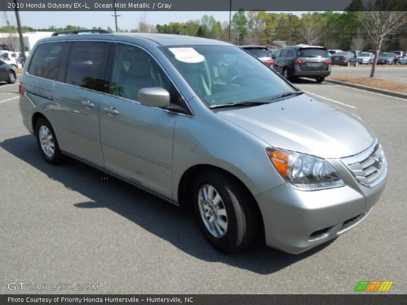 Ocean Mist Metallic / Gray 2010 Honda Odyssey EX-L