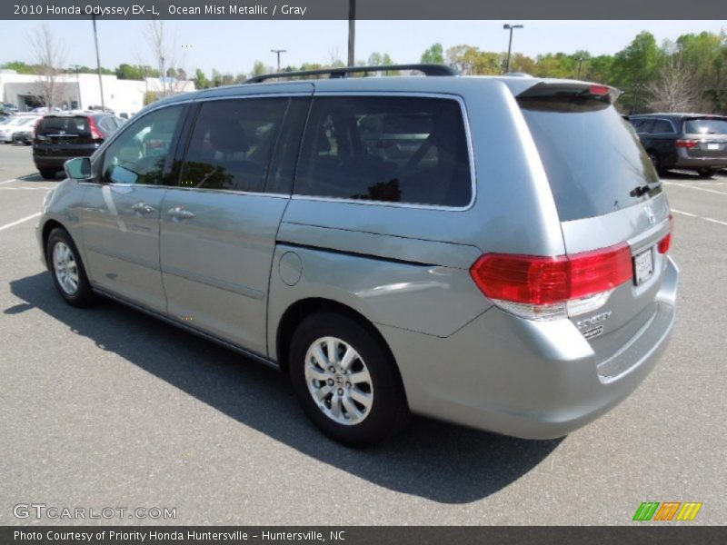 Ocean Mist Metallic / Gray 2010 Honda Odyssey EX-L
