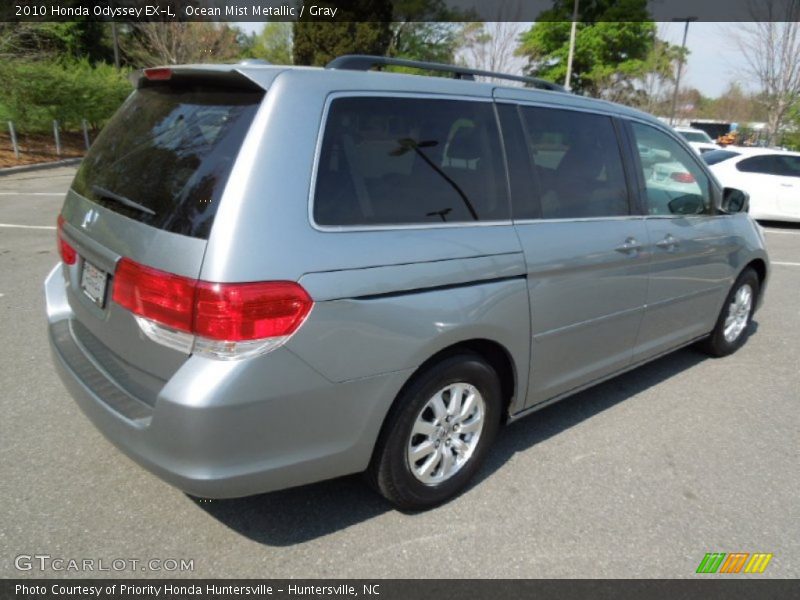 Ocean Mist Metallic / Gray 2010 Honda Odyssey EX-L